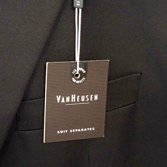 VAN HEUSEN  NWT Suit Jacket Sz 44R  with 3 used designer ties - Picture 4 of 12